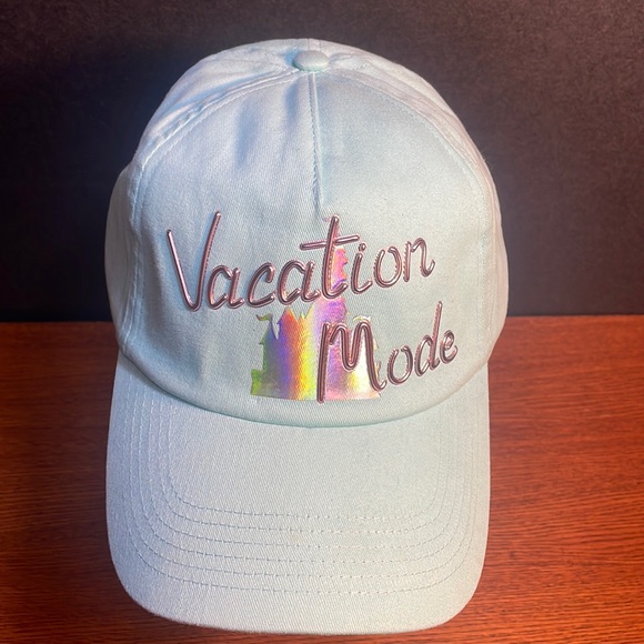 Disney Accessories - Disney Parks “Vacation Mode” hat. Women’s StrapBack. NWT. Light Blue.